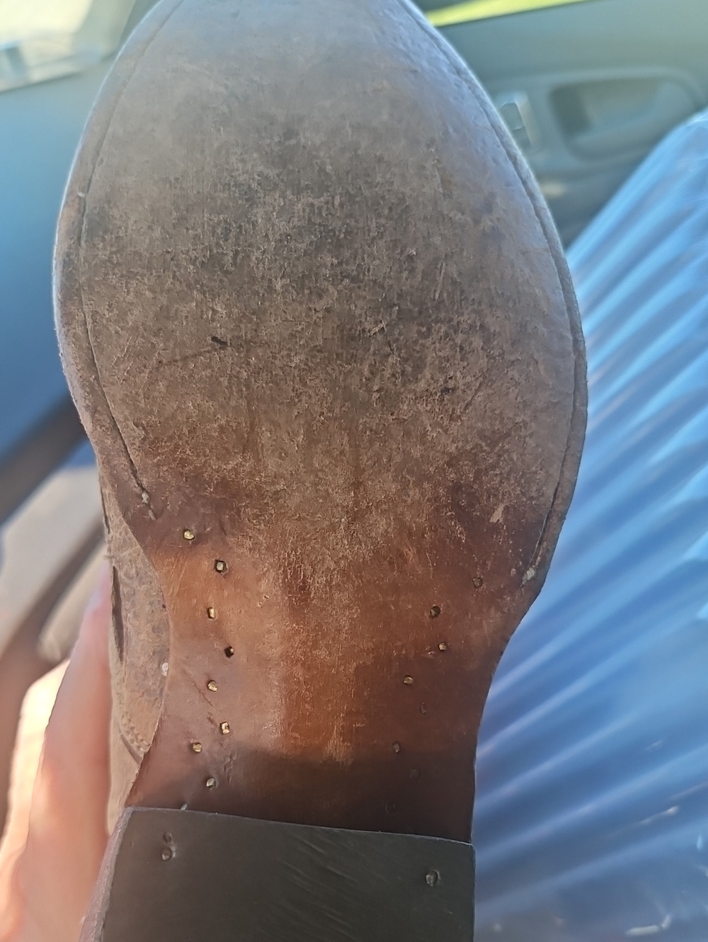 Women's Brown ARIAT riding Boots. Vintage Some Wear On Bottom As Shown. - Picture 3 of 6